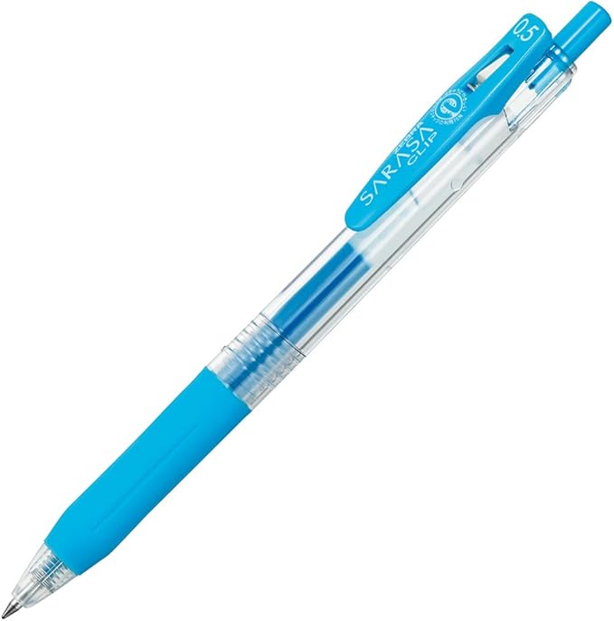 Zebra Sarasa Clip Pen 0.5 mm, Light Blue (JJ15-LB)