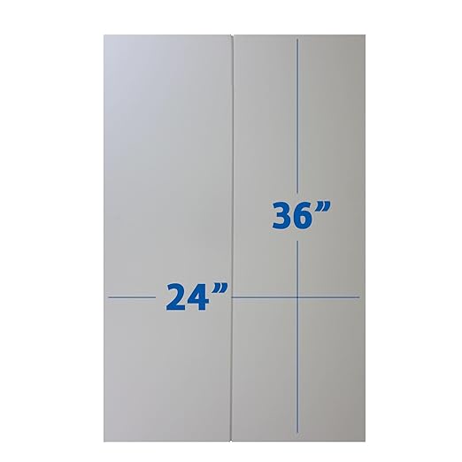 Flipside Products 36” x 48” Foam Project Boards for Presentations, Science Fair, School Projects, Event Displays and Trifold Picture Board - White 3/16'' Thick- 3 Pack