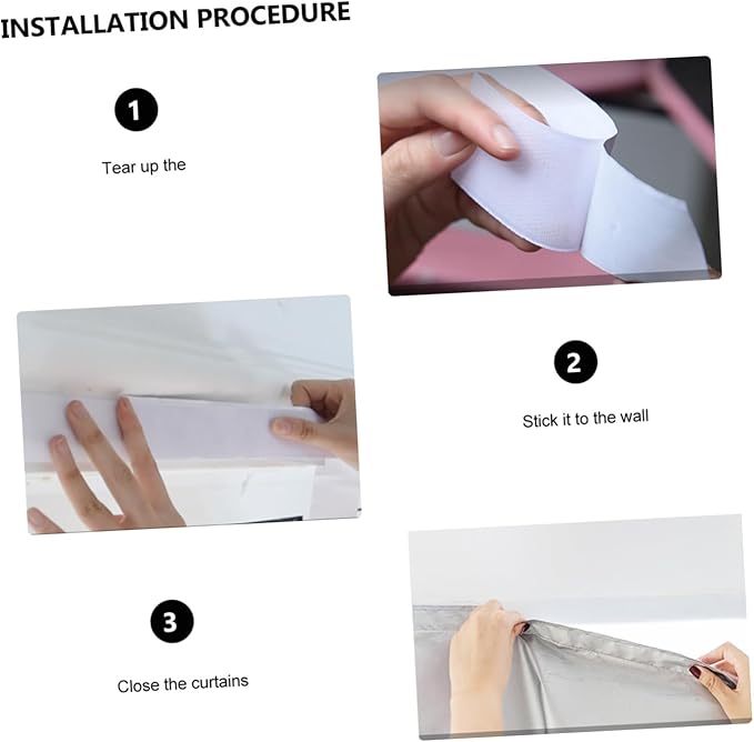 Veemoon 4set Practical Home Adhesive Tape Self-Adhesive Strips for Wall Hanging