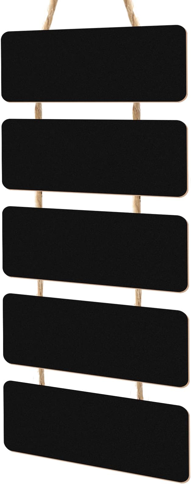 Double Sided Hanging Chalkboard Signs Wooden Erasable Message Board Rustic Chalkboard Hanging Signs Rectangle Message Memo Display with Rope for Wedding Bar Restaurant Kitchen Wall(1 Set)