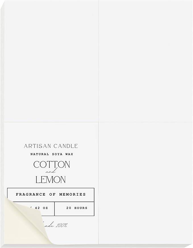 NextDayLabels 4.25x5.5 Inch Rectangle Stickers White Blank Labels for Laser Inkjet Printer - 4 Per Sheet Self-Adhesive Shipping Mailing Address Made in USA - 4000 Labels