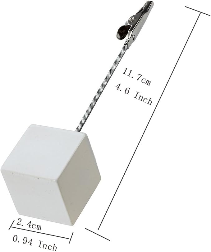 Xiaoyztan Memo Clips Holder,White Cube Table Number Holders,Paper Note Clip for Office Home Use, Office Memo Holders, Desk Accessories and Workspace Organizers,Pack of 10