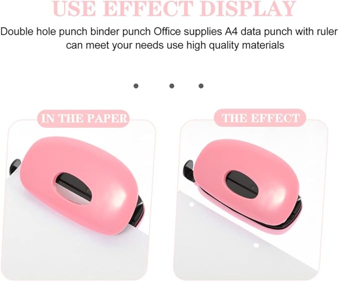 Punch Handheld Paper Light Metal Badge Set Hang 2 Drill Small Binding Spiral Binding Material Binding Book