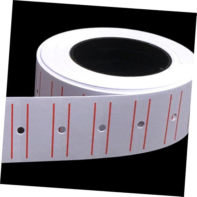 Pricing Labels Stickers for Price Guns, 10 Rolls with 4000 Removable White Adhesive Tags, Blank Pricing Tool for Retail Stores and Supermarket Price Marking