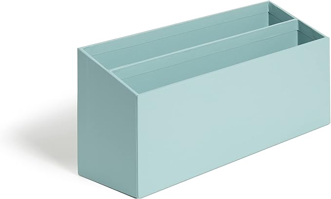 U Brands Paper Wrapped Desk Organization Set, Office Organization Supplies, Solid Teal, 4 Pieces