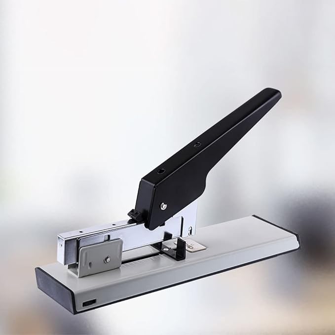 KUYWLMKMZZ Desk Stapler Staplers Office Heavy Duty 100 Page Capacity Metal Heavy Duty Stapler Suitable for Office Learning Desktop File Sorting and Binding School Supplies (Color : A)