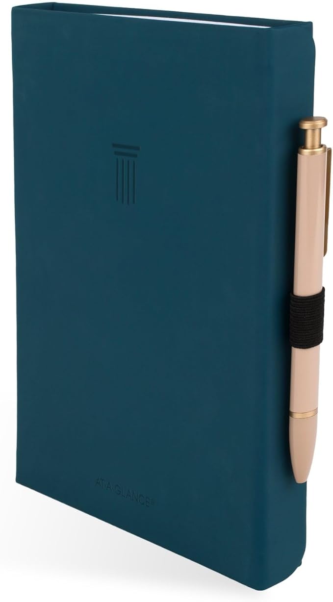 AT-A-GLANCE Foundation Planner, Undated Inspiration Journal, Set Goals, Track Progress, Create Habits, Weekly & Monthly, Small, 5-3/4" x 8-1/4", Blue (FD-200-20)
