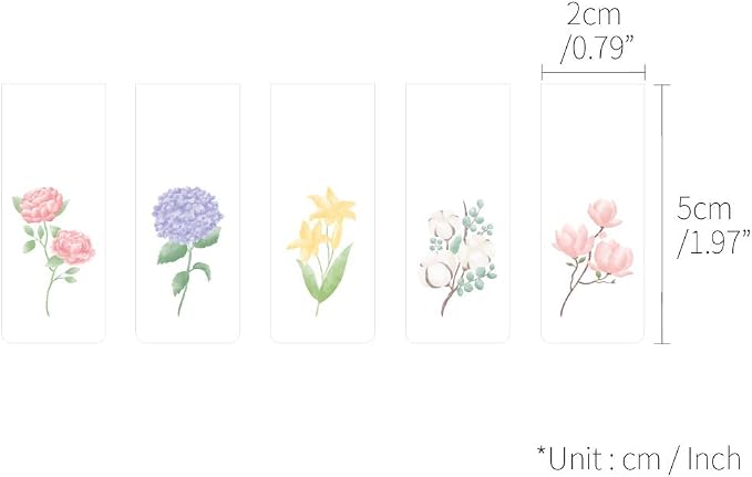 Monolike Magnetic Bookmarks Front Garden ver.1, Set of 5
