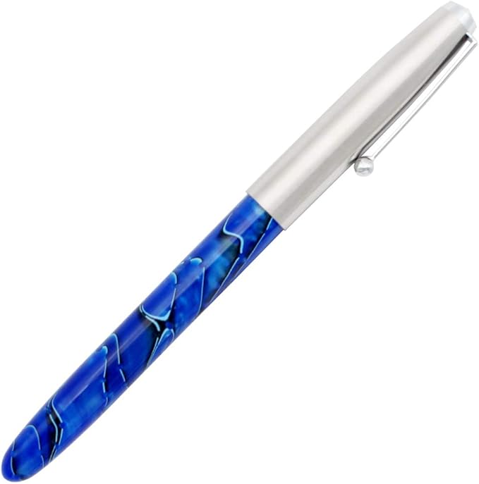Gullor Jinhao 51A Stainless Steel Cap Transparent Pen Pen Set Stationery School Office Supplies Stationery Gifts, EF Nib.