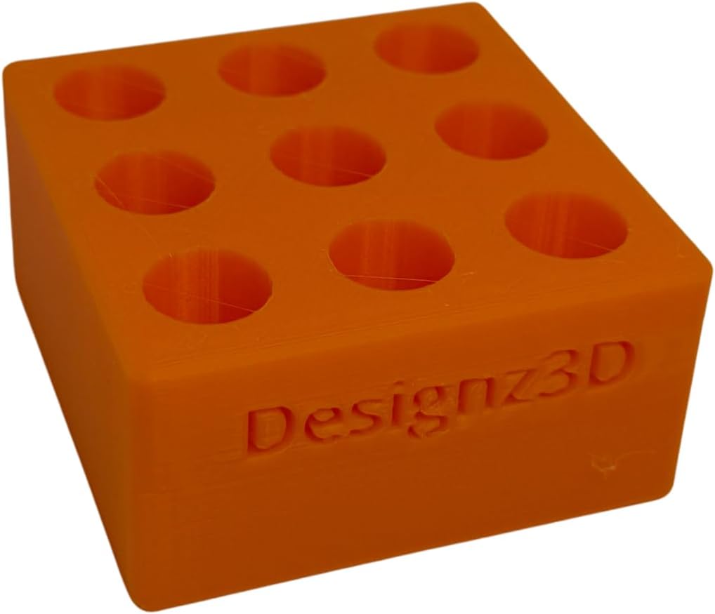 Desk Organizer for 510 Cartridges, Pens and Pencils - 9 Spaces (Orange)