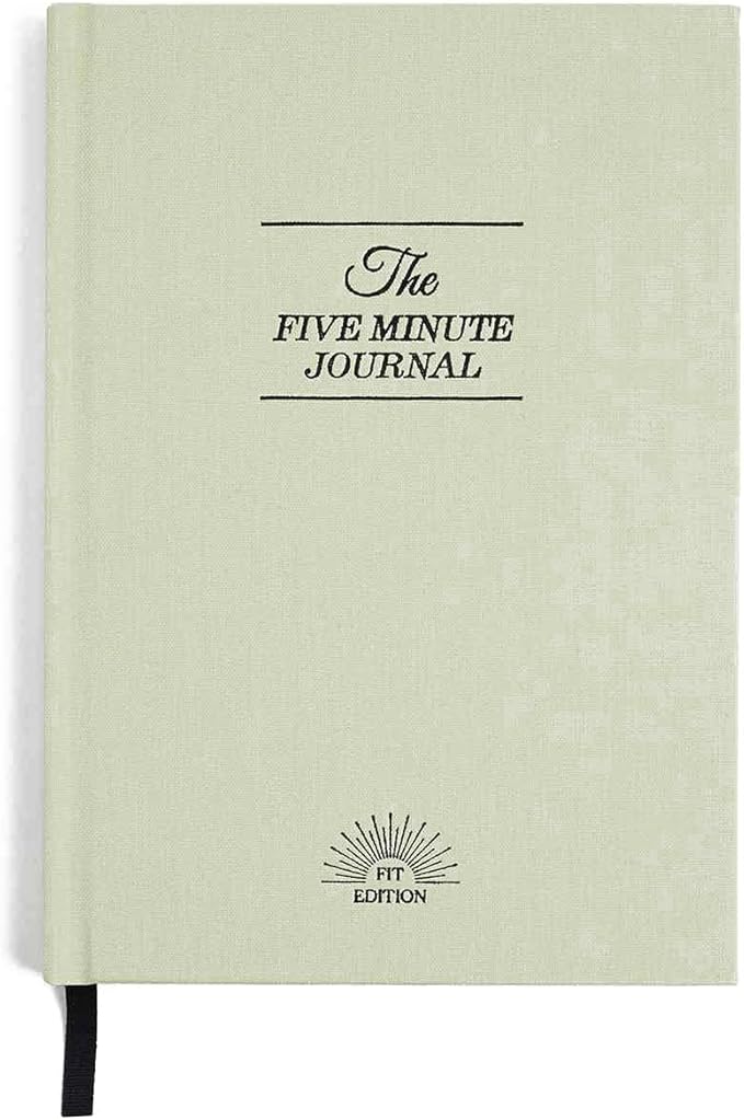 Intelligent Change Five Minute Journal Health & Fitness Edition for Women & Men, Wellness Log Book Planner with Habit Tracker, Water Intake, Daily Gratitude, Affirmations Prompts