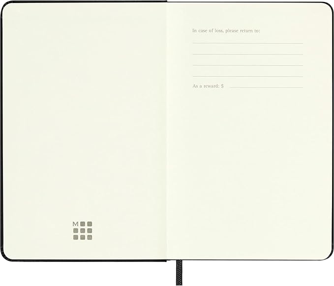Moleskine Classic 12 Month 2025 Weekly Vertical Planner, Hard Cover, Pocket (3.5" x 5.5"), Black, 144 pages