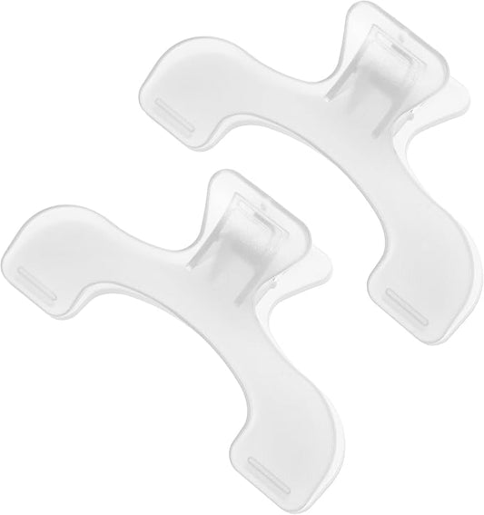 2Pcs Transparent Book Clips, Page Holder Bookmarks to Keep Books Open, Strong Page Holder Clips, Lightweight Reading Accessories for Study, Office & Music Manuscripts