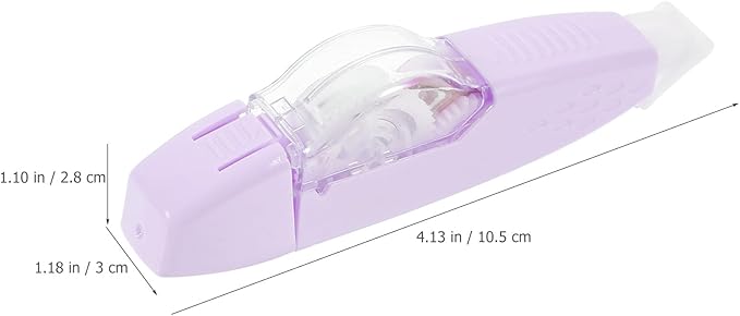 Hemoton 4pcs Refillable Correction Tape Pen-shaped, Portable Small White Adhesive Tape for Writing, Household and Office Use Stationery Supplies Random Color