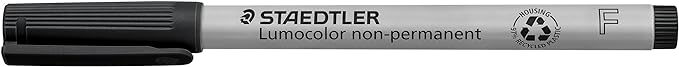 Staedtler Lumocolor Non-Permanent Fine Point Markers, 0.6mm F, Assorted, 4 Count (STD316WP4A6)
