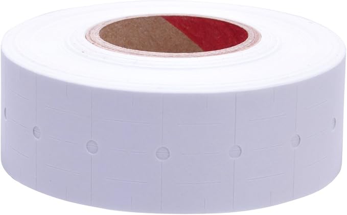 White Labels to fit XL Pro 1A, 1B, and 21B-1 Price Guns 16 Pack (Free Ink roll Included)