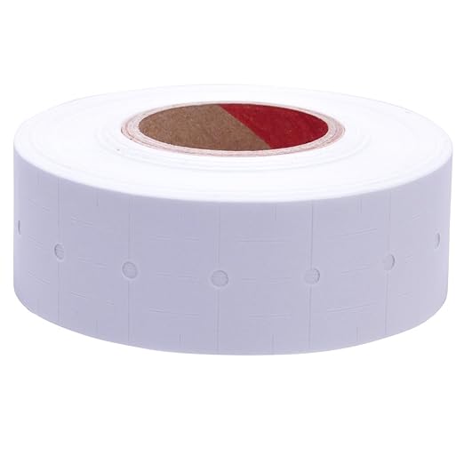 White Labels to fit Motex MX5500 Price Guns 16 Pack (Free Ink roll Included)