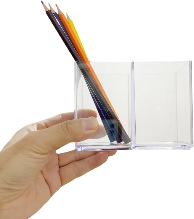 Adorable Cartoons Pencil Holders - Multifunctional Desktop Organizers (transparent)