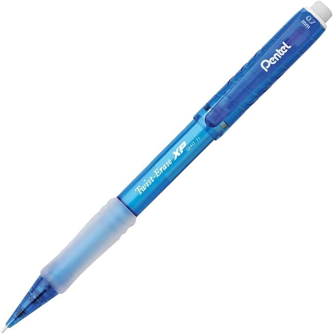 Pentel Twist Erase EXPRESS 0.7mm Mechanical Pencils with Assorted Colored Barrels - Pack of 6