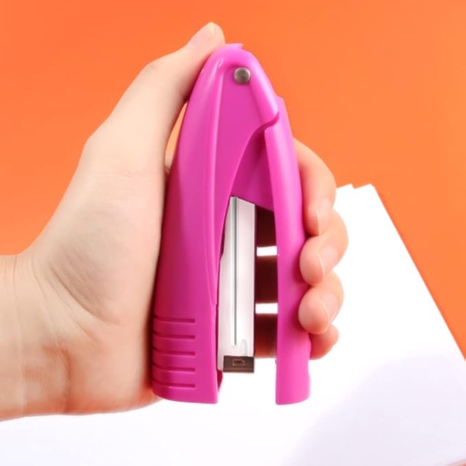 Creative Stapler Desktop Stapler 24/6 26/6, 25 Sheet Paper Capacity, Durable Hand-held Stapler for Office Desktop Or Home Office Supplies Stapler for Gifts Stapler (Color : Purple, Size : 5