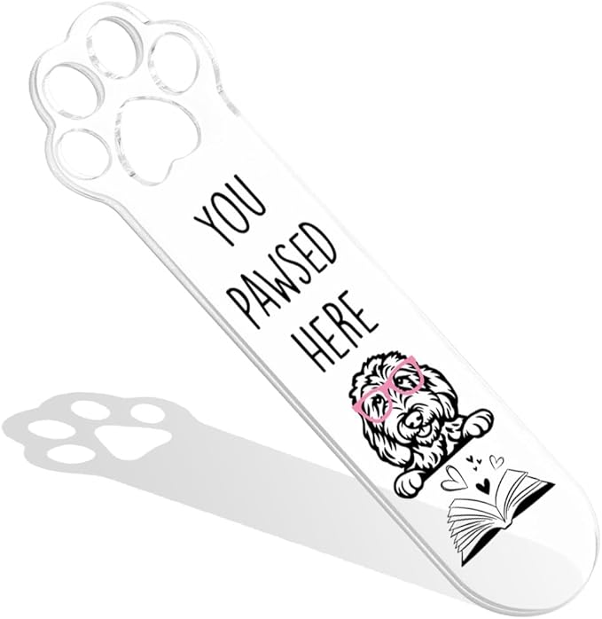 Goldendoodle Dog Lover Gifts, Goldendoodle Dog Bookmark for Book Lovers Bookworm Bookish Nerd Librarian Sister Brother Friend, Fun Bookmarks for Women, Book Club Gift for Reader Pet Owner-LDS10