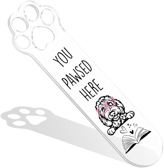 Goldendoodle Dog Lover Gifts, Goldendoodle Dog Bookmark for Book Lovers Bookworm Bookish Nerd Librarian Sister Brother Friend, Fun Bookmarks for Women, Book Club Gift for Reader Pet Owner-LDS10