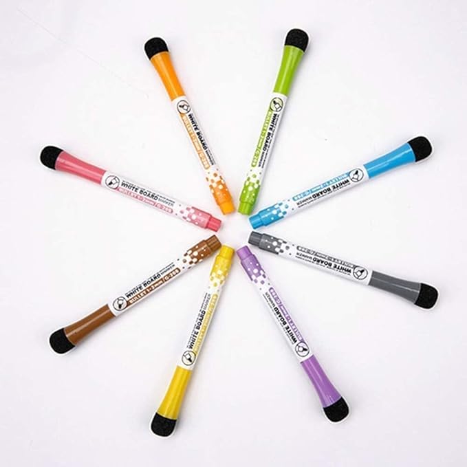 3 Pcs Yellow Magnetic Whiteboard Pen Writing Drawing Erasable Board Marker Office Supplies Erasable Whiteboard Pen Dry Erase and Wet Erase Markers and Highlighters Writing and Correction Supplies