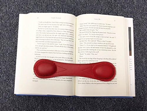 Weighted Bookmarks Genuine Leather, Weighted Bookmark for Hands-Free Reading, Book Holder for Cookbooks and Study - 8.5 Inch