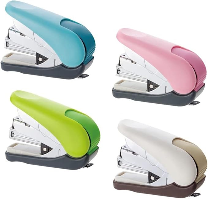 Stapler, Desktop Stapler, Mini Stapler fashion stapler Mini Stapler,Small Desktop Stapler With 300 Staples,32 Sheet Capacity Provide Additional Storage Of 100 Staples For Students office supplies (Col
