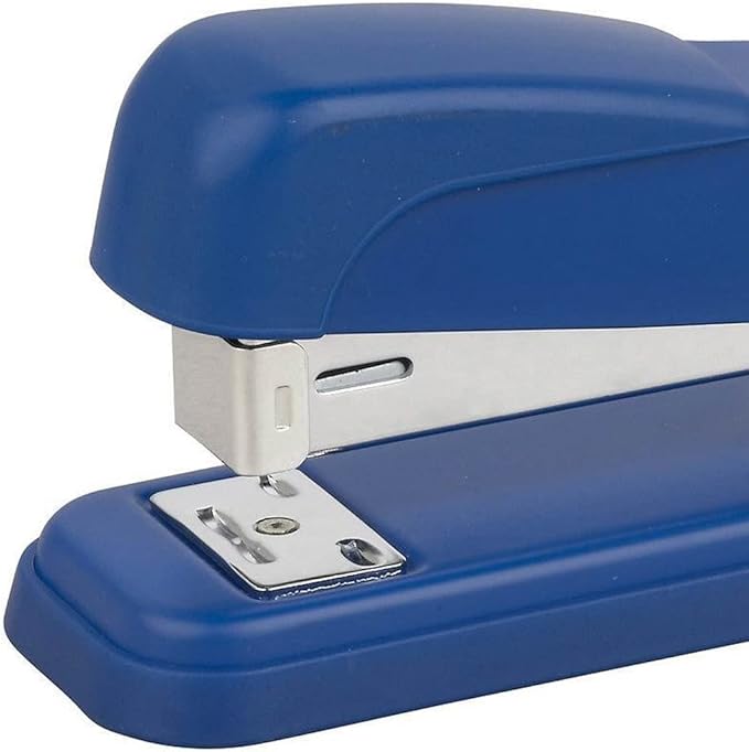 Desk Stapler Student Stapler Desktop Stapler Binding Machine Practical Office Tool Suitable for Office Document Binding Blue Can Be 25 Sheets Capacity School Supplies (Color : Blue)