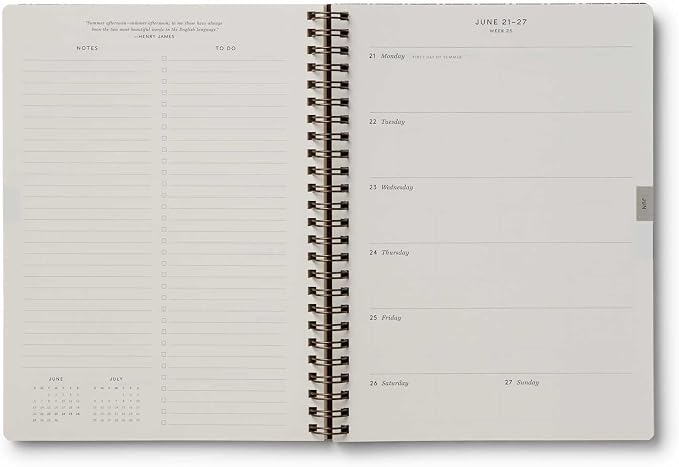 RIFLE PAPER CO. 2027 Sage Hydrangea 12-Month Softcover Spiral Planner, Includes Sections for Monthly Views, Contacts, Celebrations, Includes Pockets for Storage