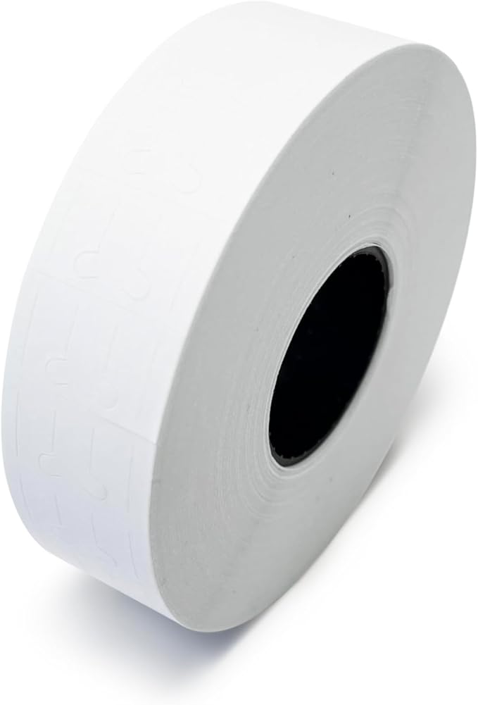 White Labels for Monarch Pricemarker Easy-Load 1131 One-Line Pricing Gun – One Roll (2500 Labels)