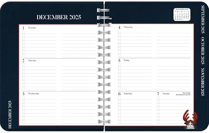 Lang, American Cat Deluxe 2026 Planner, 8.25'' X 9.5'', Weekly Calendar with Stapled Binding