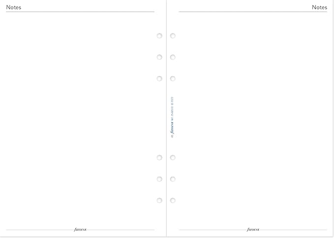 Filofax Calendar Diary Refill, A5 Size, Month-to-View, White Paper, English, 2025 (C68510-25)