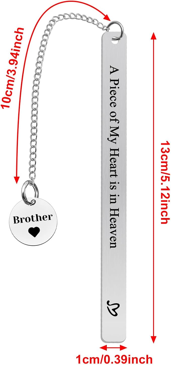 Memorial Gifts for Loss of Brother Sympathy Gift Bookmarks in Memory of Brother Gift Remembrance Gifts Bookmarks Bereavement Gifts Loss of Brother Condolence Gift Brother Memorial Gifts