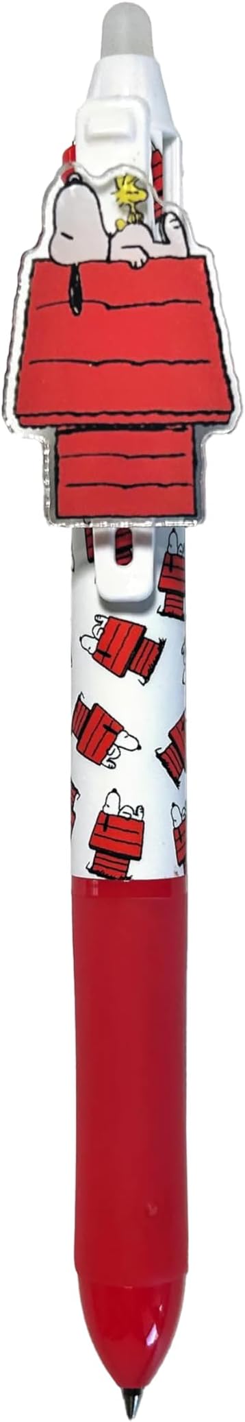 OOLY x Peanuts Snoopy 3 Color Erasable Gel Pen - Multicolor with Black, Blue and Red Ink - 0.7mm Cute Erasable Gel Pen for School, Ages 6 and Up