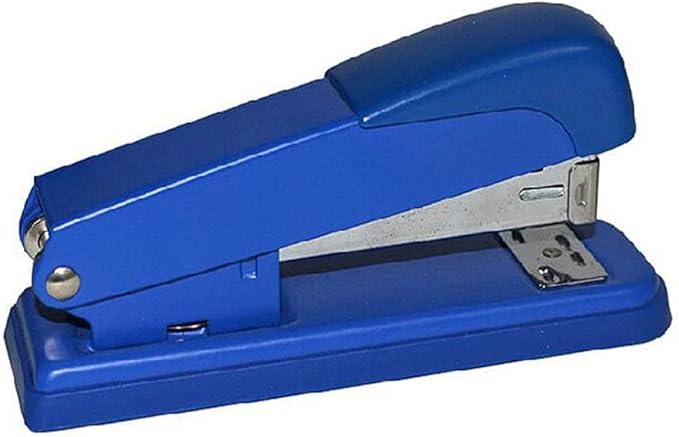 Desk Stapler Student Stapler Desktop Stapler Binding Machine Practical Office Tool Suitable for Office Document Binding Blue Can Be 25 Sheets Capacity School Supplies (Color : Blue)