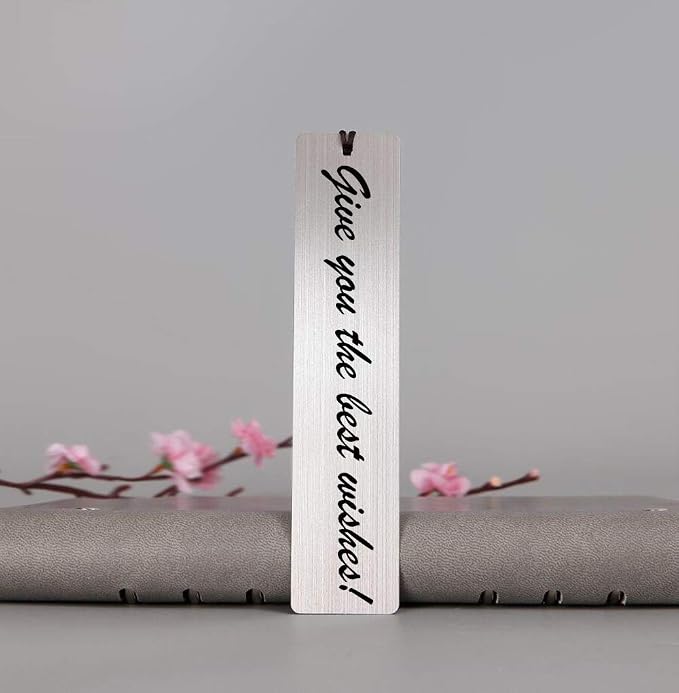 4 Pcs Freely Createable Silver Metal Tassel Bookmarks - As The Best Gift