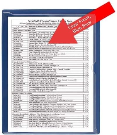 StoreSMART - Paperwork Organizers - 500-Pack - Blue Plastic Back, Clear Plastic Front - Heavy Duty - PF8511PQB-500