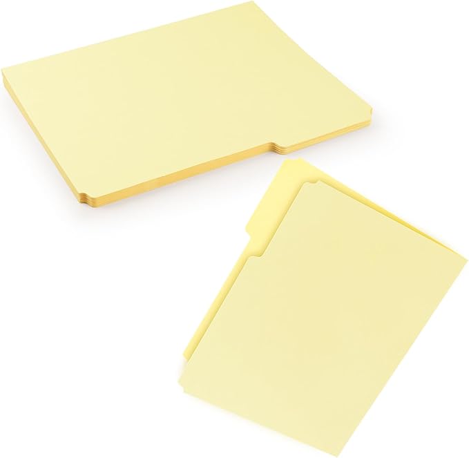Lineco Archival Legal Size File Folders. Organize Important Documents, Prints, Photos. 9.5" x 14.75" with 1/3-Cut Tab, Acid-Free, Lignin-Free Light Tan 10 Pt. Perma/Dur Folder Stock. Pack of 25