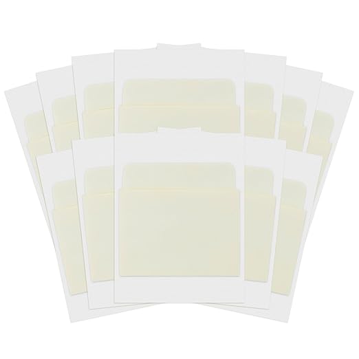 Hygloss Products Manila Library Pockets – Self-Adhesive Pocket Envelopes Made in the USA – 3 x 3.5 Inches, 40 Pack
