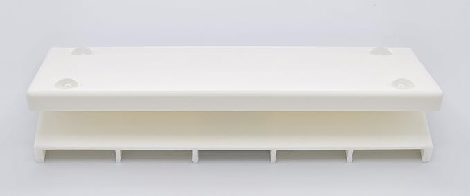 Remote Holder Organizer Pedestal Caddy compatible with Lutron Pico Remotes, Anti-Slip Feet, Holds 5 Remotes, White, Indoor Use Only