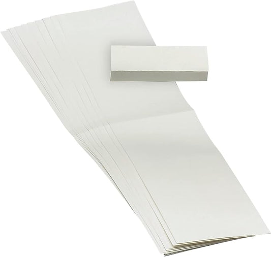 Smead Replacement 1/5-Cut Poly Tab Paper Inserts, White, Blank, 100 Per Pack (68620)