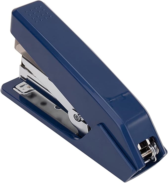 Liudan Stapler Office Desktop Stapler and Staples25 Sheet Capacity (24/6 or 26/6) with 1000 Staples for Office and School Supplies Office Stapler (Color : Full Strip Blue)