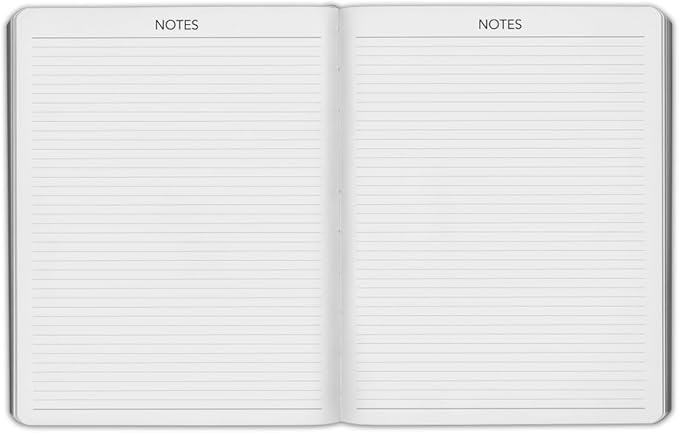 Harbor Large Monthly Planner 2027, Calendar Planner and Notebook, Durable Faux Leather, 14 Months, 96 Pages, Softcover & Lightweight - Cambridge Flamingo - 9.75x7.5"