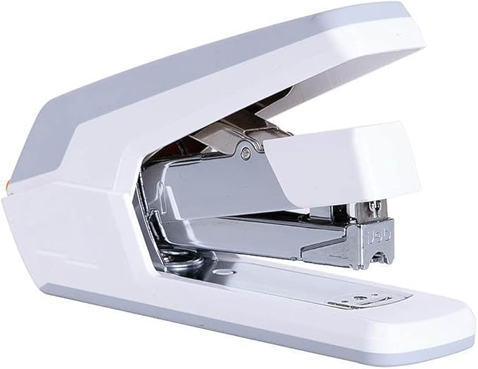 KUYWLMKMZZ Desk Stapler Office Stapler Labor-Saving Stapler Desktop Stapler Office Desktop File Sorting Suitable for Office File Binding and Finishing School Supplies (Color : White)