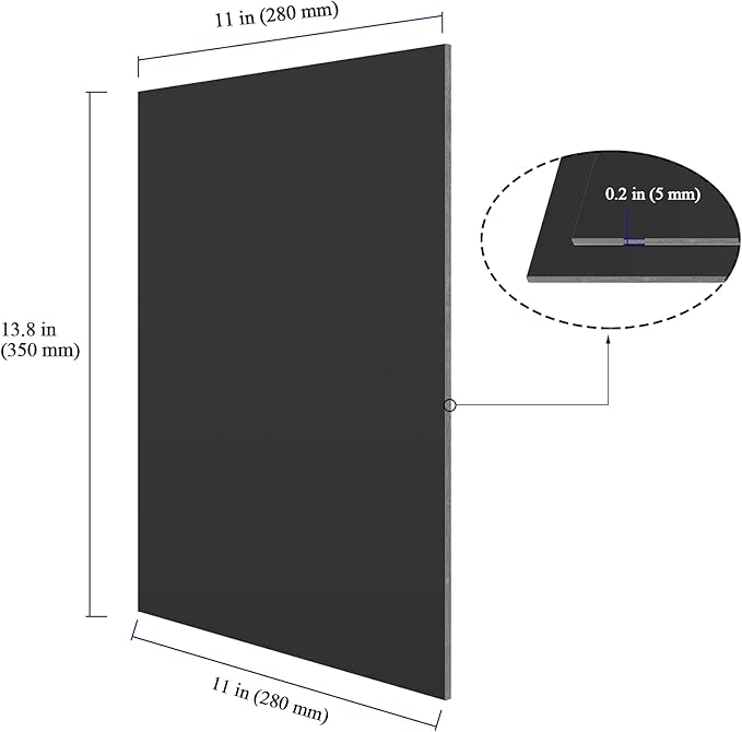 MAAIGU 30 Pack 14 x 11 Inches Foam Boards, 3/16 Inch Thick Foam Core Boards, Double-Sided Black Foam Boards for Displays, Presentations, Signboards, Artworks