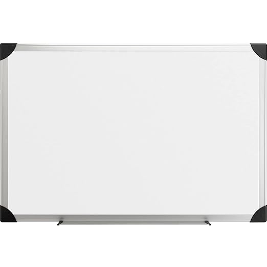Lorell Dry-Erase Board, 3 by 2-Feet, Aluminum/White