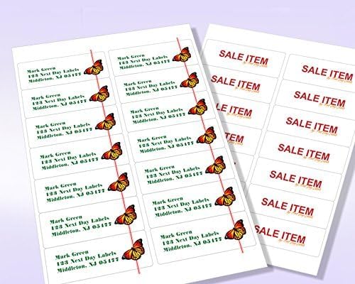 NextDayLabels 4x1.33 Inch Rectangle Stickers White Blank Labels for Laser Inkjet Printer - 14 Per Sheet Self-Adhesive Address Mailing Barcode Made in USA - 7,000 Labels
