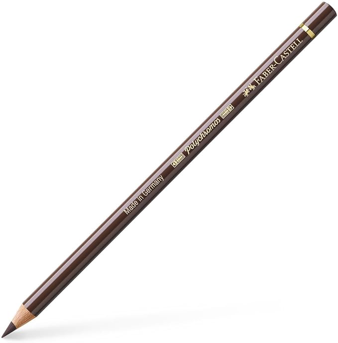 Faber-Castell Polychromos Artists' Single Pencil - Colour 280 Burnt Umber